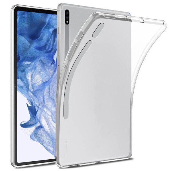 ZUSLAB Samsung Galaxy Tab S8+ 12.4" TPU Slim Fit Soft Case Flexible Protective Cover Clear