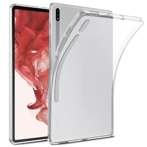 ZUSLAB Galaxy Tab S7 Case Anti-Scratch Soft TPU Slim Fit Tablet Back Flexible Thin Rubber Silicone Protective Cover for Samsung 11" (2020) - Clear