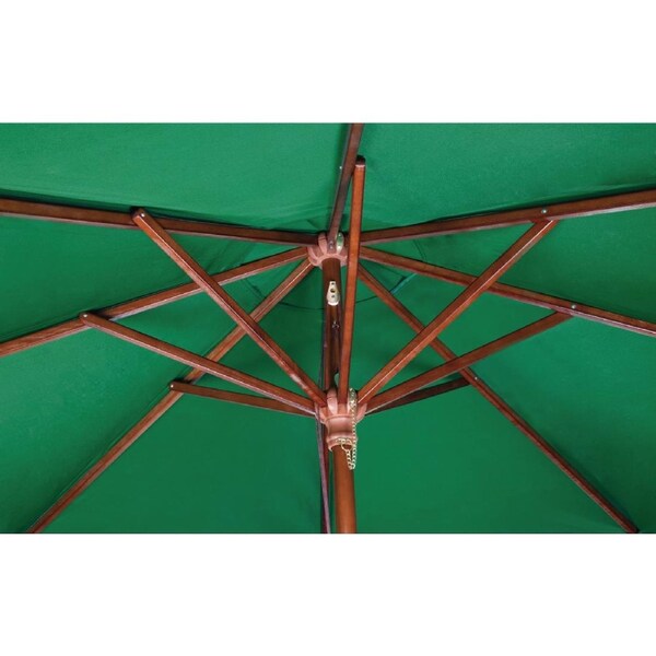 Bolero Square Pulley Umbrella Green - 2.5m