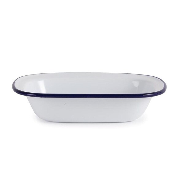 Olympia Enamel Pie Dish Rectangular - 180x50x135mm (Box 6)