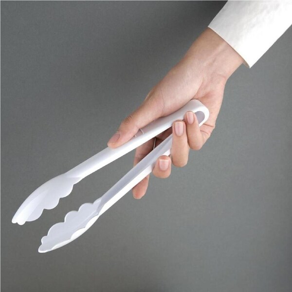 Vogue Tongs White - 230mm 9"