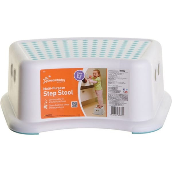 Dreambaby 38cm Step Stool Aqua Dots Toilet Training Kids/Children/Toddler