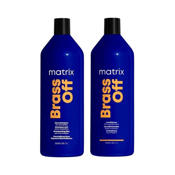 Matrix Total Results Brass Off Color Obsessed Shampoo & Conditioner 1 Litre Duo