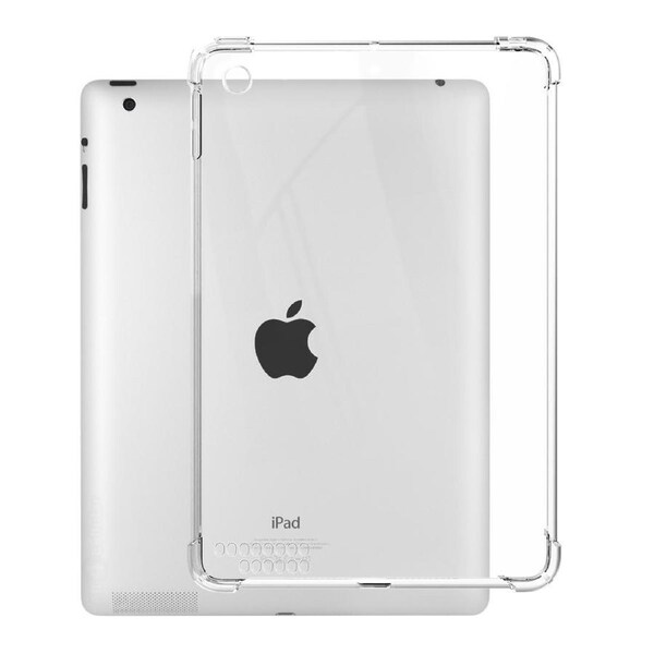 ZUSLAB iPad 4 Case Anti-Scratch Soft TPU Slim Fit Tablet Back Flexible Thin Rubber Silicone Protective Cover for Apple Samsung 9.7" (2012) - Clear