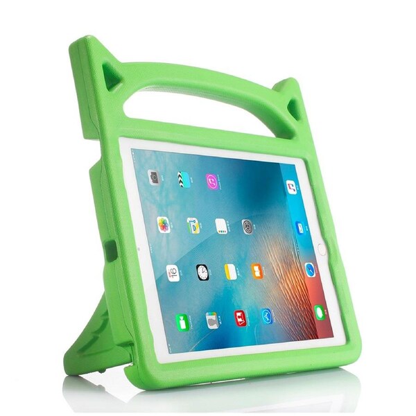 ZUSLAB Kids iPad 5 Case, Durable Shockproof Handle Stand Protective Cover for Apple 9.7" (2017) - Green