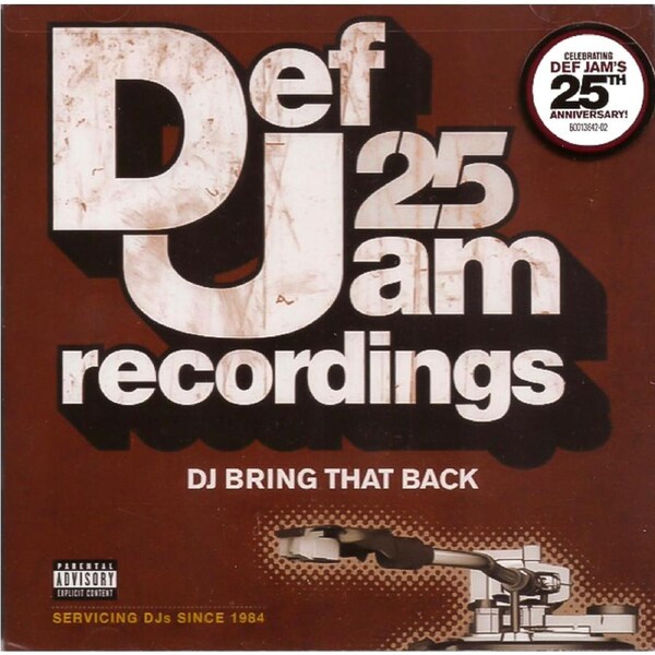Def Jam 25 Dj Bring That Back 1984 2008 Various -Various Artists CD