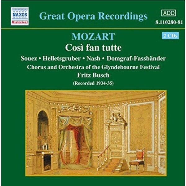 Cosi Fan Tutte -Mozart , Marston , Souez , Helletsgruber , Busch & 4 More CD