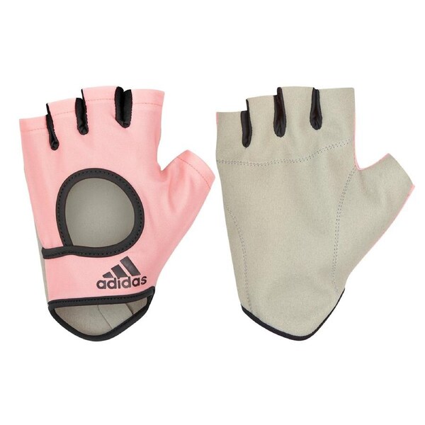 Adidas Womens Essential Gym Gloves Sports Weight Lifting Training - Pink X-Large
