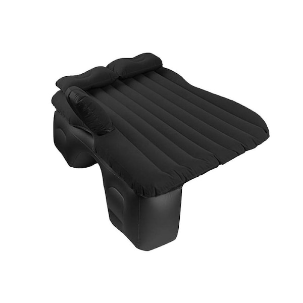 SOGA Black Stripe Inflatable Car Mattress Portable Camping Rest Air Bed Travel Compact Sleeping Kit Essentials