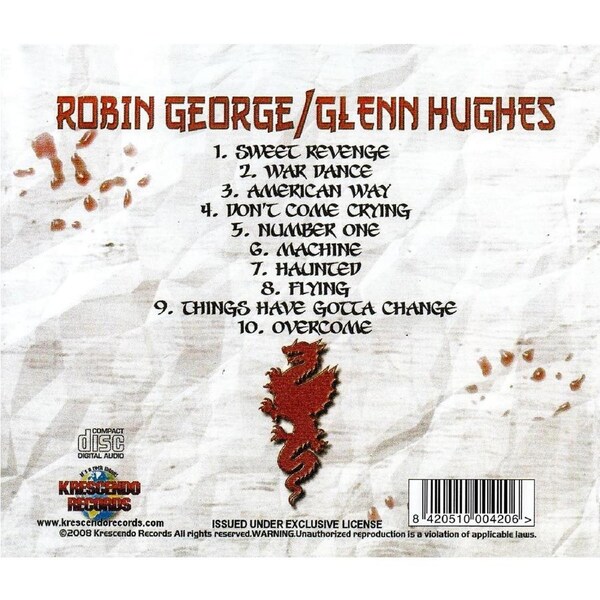 Sweet Revenge -Robin George/Glenn Huges CD
