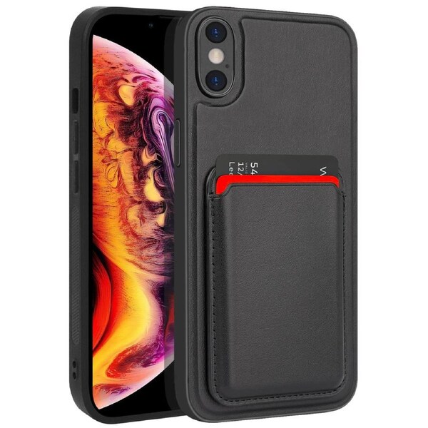 ZUSLAB iPhone XS / X Case, Magnetic Detachable Card Holder Wallet Shockproof Heavy Duty Protective Cover for Apple (2018) - Black