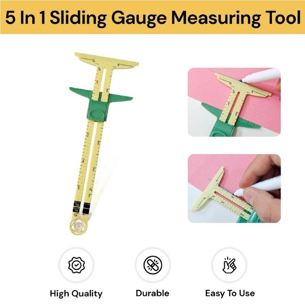 5 In 1 Sliding Gauge Measuring Tool