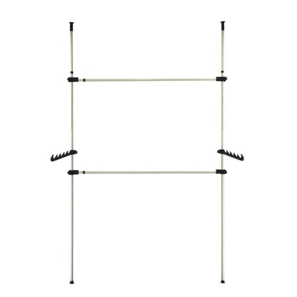 Heavy Duty Adjust Clothes Rail Storage Garment Shelf Hanging Display Stand Rack