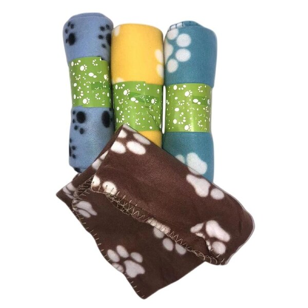 YES4PETS 4 X Pet Blanket Dog Cat Rug Puppy Kitten Washable Soft Warmth Fleece 100 X 70 CM