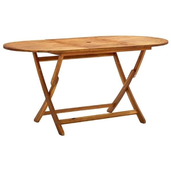 Folding Garden Table 160x85x75 cm Solid Acacia Wood vidaXL