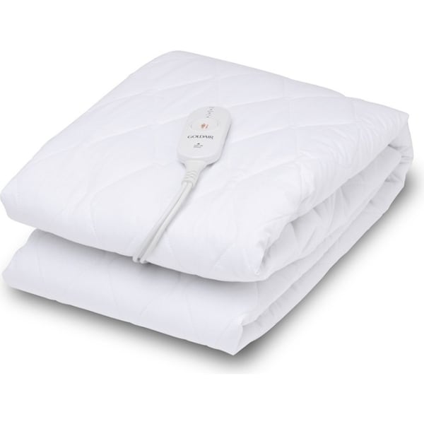 Goldair Platinum Electric Blanket For Single Size Bed Heated Antibacterial White