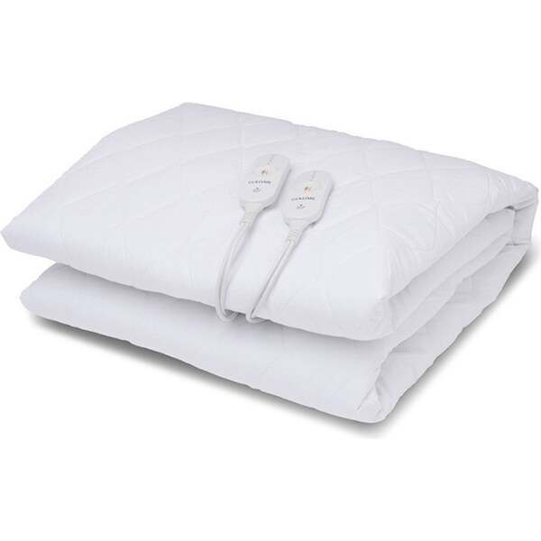 Goldair Platinum Electric Blanket For King Size Bed Antibacterial Cotton White
