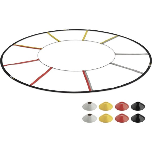 SKLZ 182cm Reactive Portable Circular Agility Sports Training Ladder w/Cones