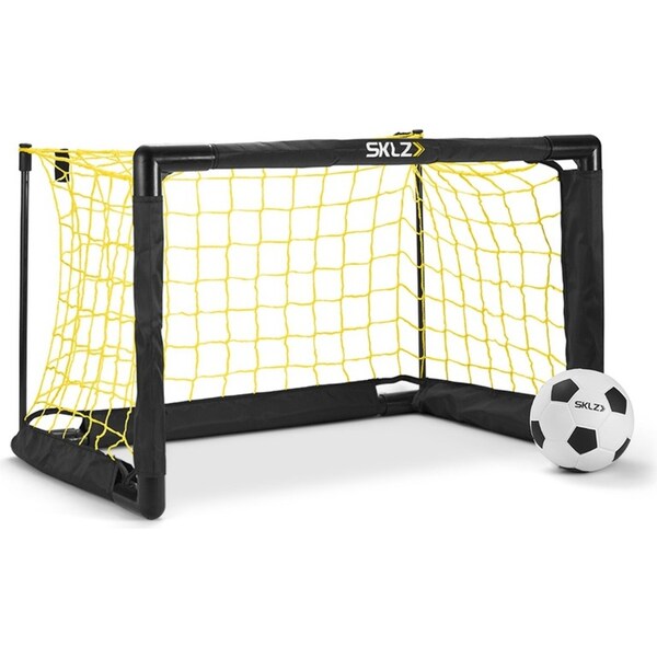 SKLZ 22in Pro Mini Soccer Indoor Sports Goal Practice Net w/Soft Soccer Ball Set