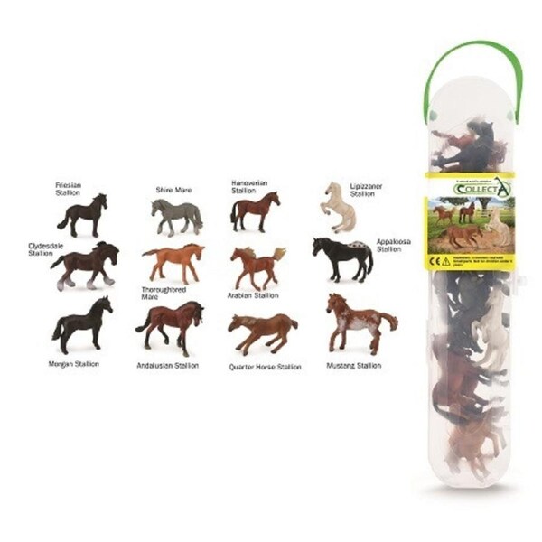 Collecta Gift Set Horses 12 Piece In Tube