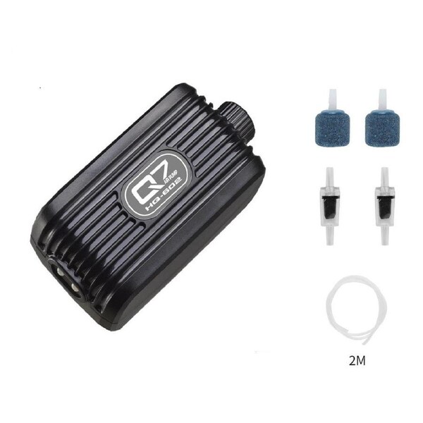 Air Pump two outlet silent with check valve