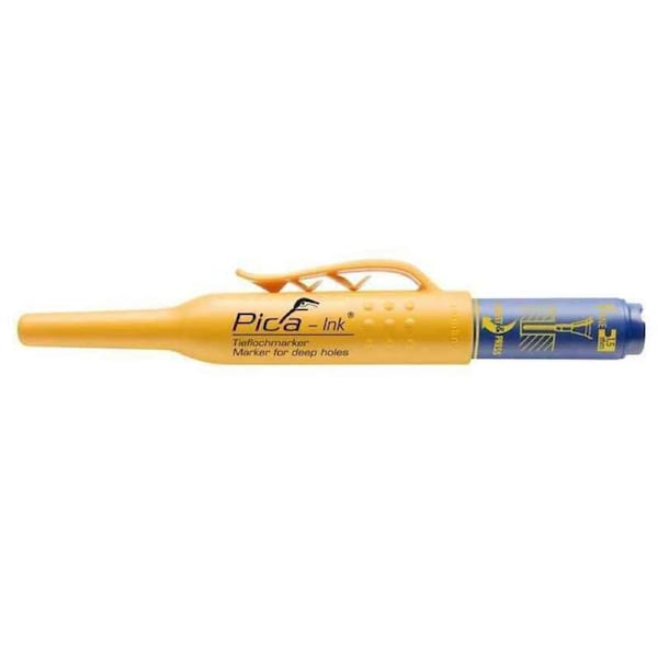 Pica Marker 150-41 - TIEFLOCHMARKER Permanent BLUE Marker for Deep Holes