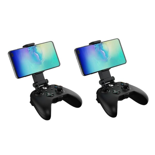 PS4 Controller Phone Mount Clip for Remote Play, Mobile Gaming Clamp Bracket Phone Holder with Adjustable Stand Compatible with Dualshock 4 /PS4 Slim/PS4 Pro Controllers- Pack of 2