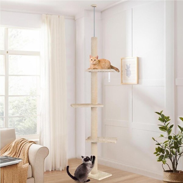 BEASTIE Cat Tree Scratching Post Scratcher Tower Condo House Furniture 230-286cm