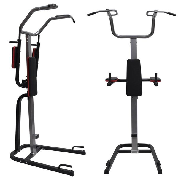 Commercial Grade Power Tower - Power Station - Adjustable Arm Pad Chin Up Rack