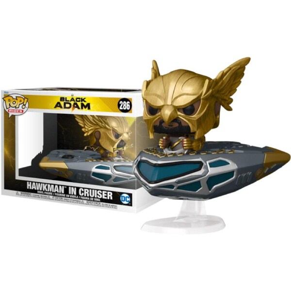 Black Adam (2022) - Hawkman in Cruiser #286 Pop! Ride
