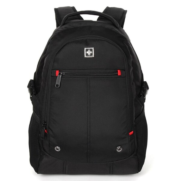 Swisswin Swiss waterproof 15.6" laptop Backpack School backpack Travel Backpack SW1871 Black