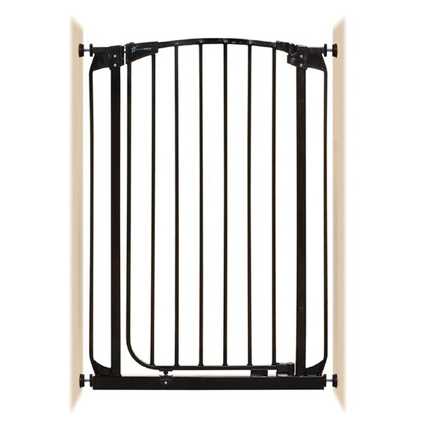 Dreambaby 1m Chelsea Xtra-Tall Auto Close Security Baby/Kids Safety Gate/Door BK