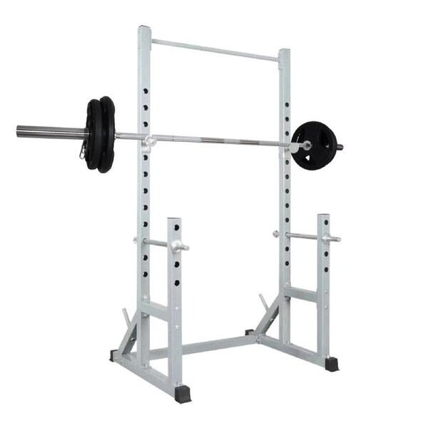 Power Cage - Power Rack - Squat Rack - Bench Press + 66kg Olympic Barbell Weight