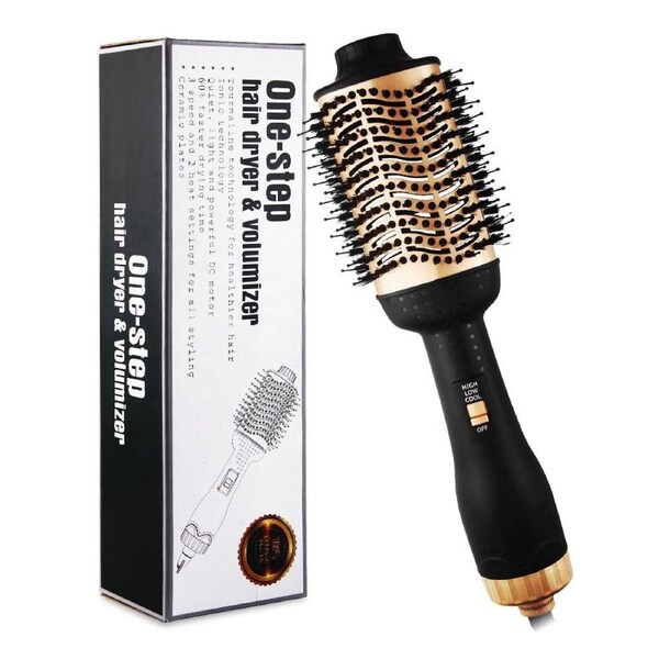 New 5-in-1 One Step Hair Dryer Comb and Volumizer Pro Brush Straightener Curler