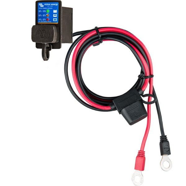 Victron Energy BPC900110114 - Indicator Panel to M8 Eyelet Connector with 30A Auto Blade Fuse