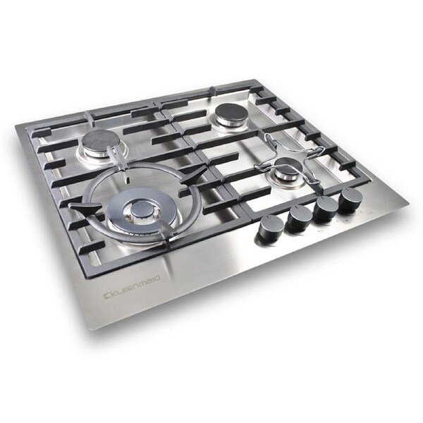 Kleenmaid 60cm Stainless Steel Mounted Gas Cooktop/Stovetop w/Wok Burner GCT6030