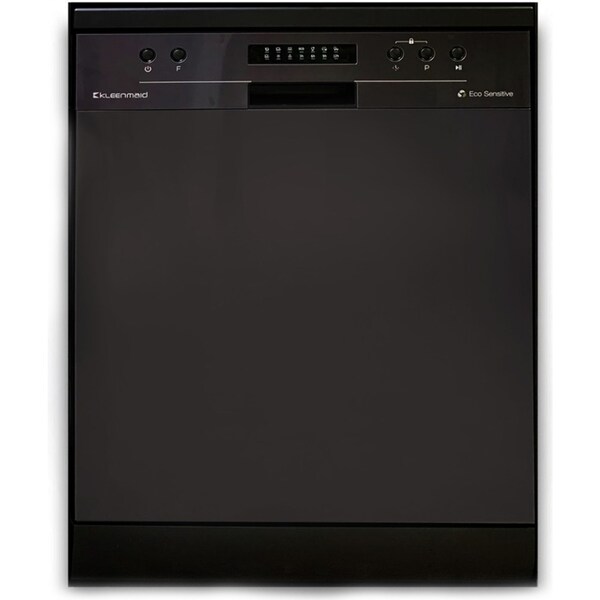Kleenmaid Black Stainless Steel Freestanding/Built Under Program Dishwasher 60cm