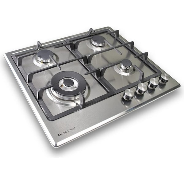 Kleenmaid 60cm Stainless Steel Mounted Gas Cooktop/Stovetop w/Wok Burner GCT6012