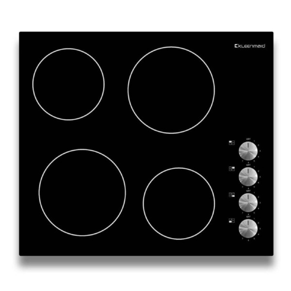 Kleenmaid Ceramic Glass Stovetop/Cooktop Burner Knob Control Kitchen Black 60cm