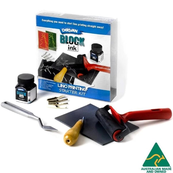 Derivan Lino Block Printing Starter Kit
