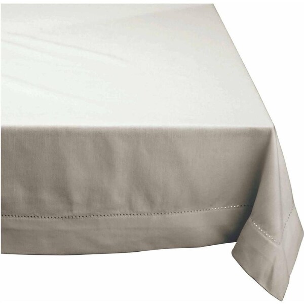 Rans Table Cloth Hemstitch Tablecloth Oatmeal 205cm Square