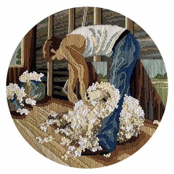 Country Threads Long Stitch Kit Shearer 30x30cm Including Threads