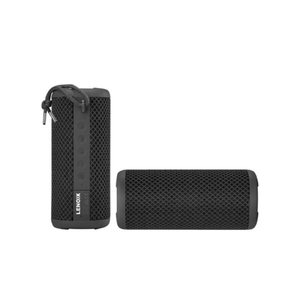 Lenoxx IPX7 Waterproof & Portable Wireless Streaming Speaker (Black) 10W, 360 Audio