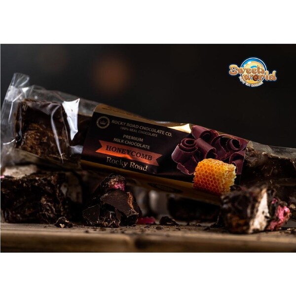 Milk Choc Honeycomb Rocky Road 175g