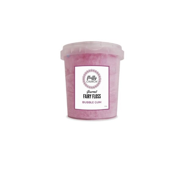 Fluffy Crunch Fairy Floss BUBBLE GUM 50g