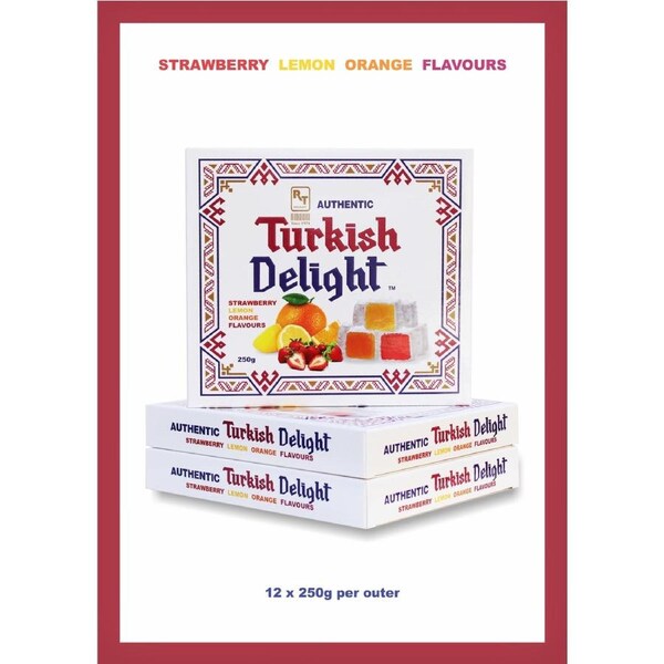RT Authentic Turkish Delight Assorted Flavours 250g