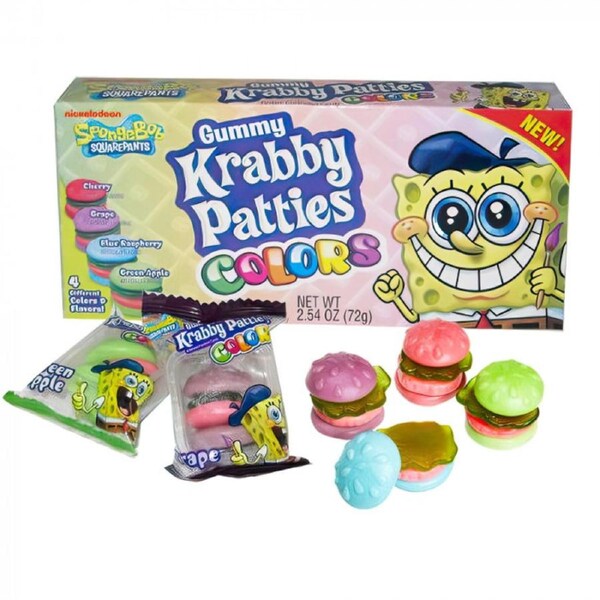 SPONGEBOB GUMMY KRABBY PATTIES COLORS- 72G