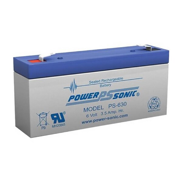 Ozoffer POWERSONIC 6V 3.5AMP SLA Rechargeable Battery F1 Terminal Sealed Lead ACID AGM