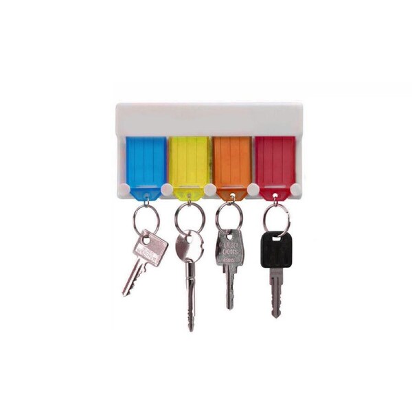 Key Tags Holder Rack Ring Storage Hook Wall mount KeyTag