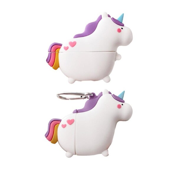 1 Only Cute Unicorn Earphone Protective Case For Apple Airpords 1/2 Charging Cover